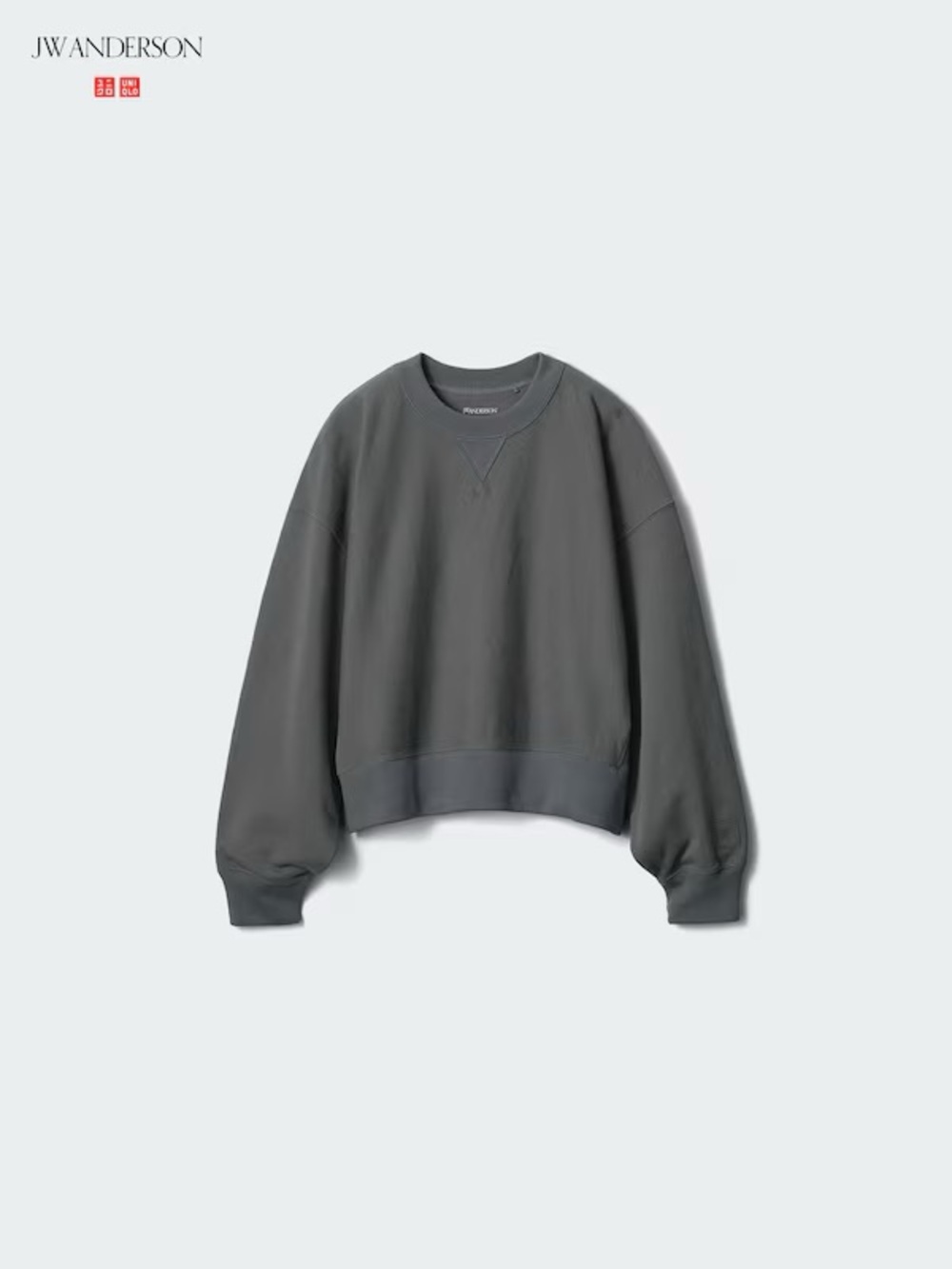 Uniqlo x JW Anderson Boxy Sweatshirt in Dark Grey